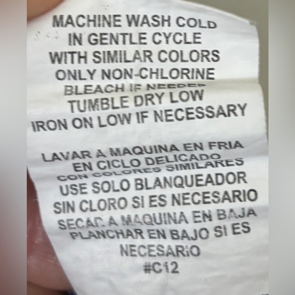 Meraki red & blu ptchwrk off the shldr top SZ M boho peasant farmcore - Picture 9 of 9